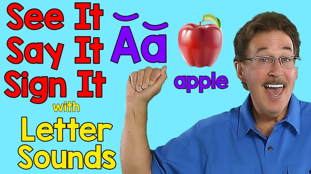 See It, Say It, Sign It | Letter Sounds | Asl Alphabet | Jack Hartmann within See It Say It Sign It