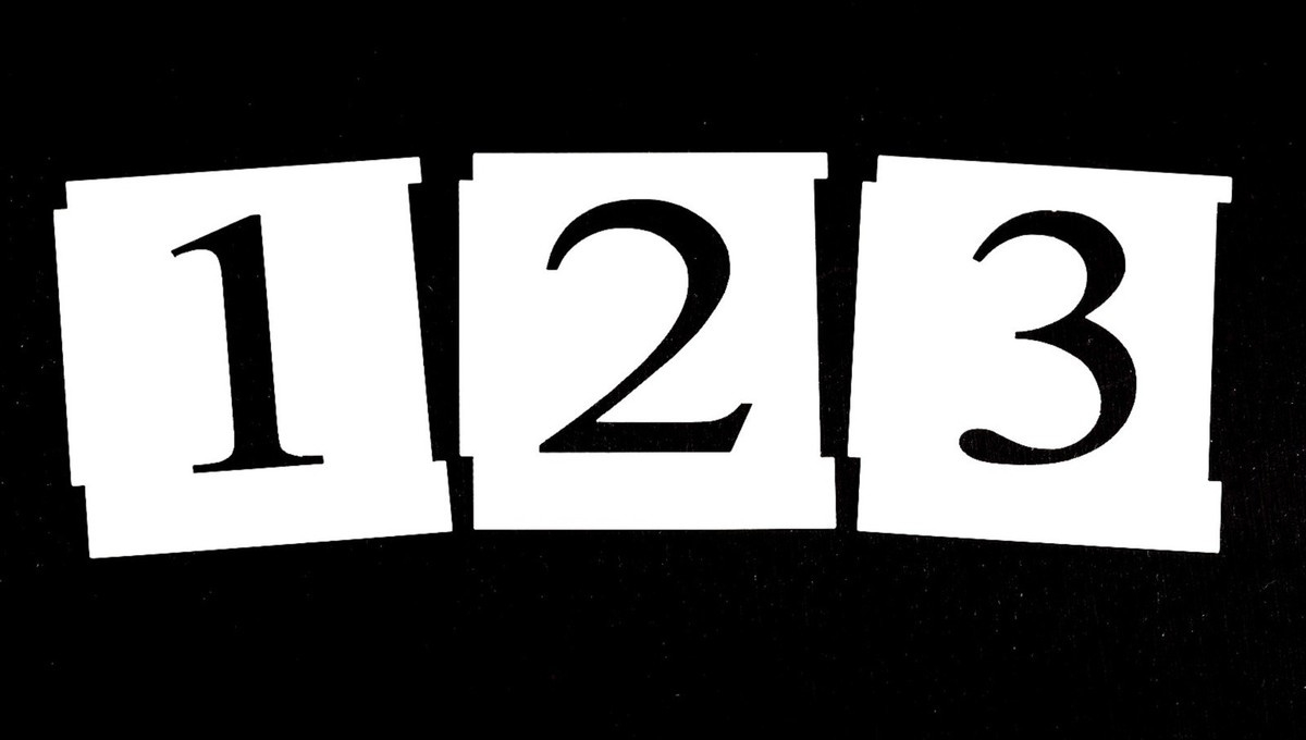 Set Of Number Stencils 0-9, Template Number Set 0-9 ,Times New within Number Stencils