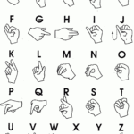 Sign Language Alphabet Printable   Printable Party Favors Within Sign Language Alphabet Chart