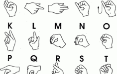 Sign Language Alphabet Printable – Printable Party Favors within Sign Language Alphabet Chart
