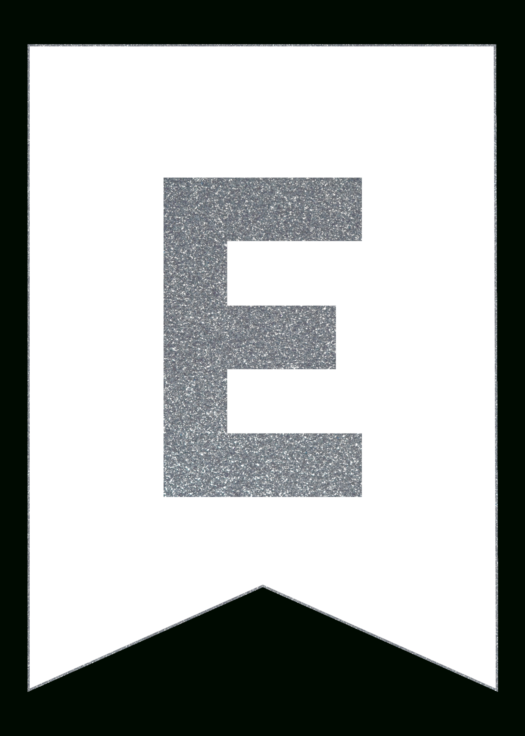 Silver Free Printable Banner Letters - Paper Trail Design pertaining to Glitter Silver Alphabet Letters Printable Free