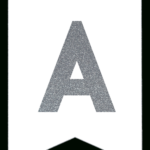 Silver Free Printable Banner Letters   Paper Trail Design Pertaining To Glitter Silver Alphabet Letters Printable Free
