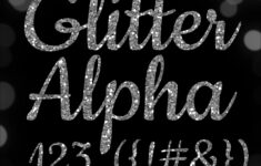 Silver – Glitter Alphabet Clipart • Instant Download • Printable inside Glitter Silver Alphabet Letters Printable Free