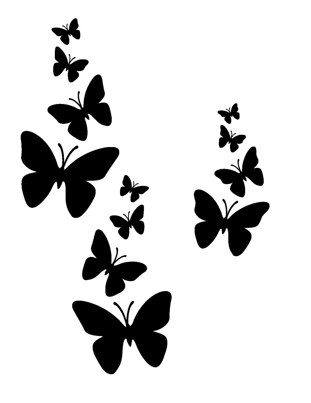 Simple Stencil Patterns in Printable Stencils