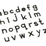Small Movable Alphabet Print   Black Wooden Letters, Lower Case Within Small Printable Black Letters