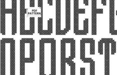 Square Block Monogram Alphabet Pdf Cross Stitch Patterns. Larger inside Printable Large Cross Stitch Alphabet