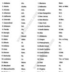 State Abbreviations: List Of All 50 U.s State Abbreviations In Throughout Printable List Of State Abbreviations In Alphabetical Order