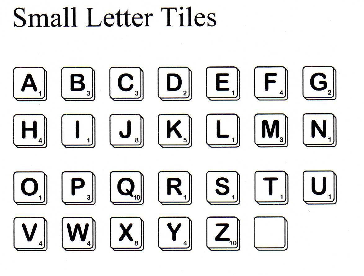 Stempel - Letter Tiles (Klein) - Blatt Ohne Passepartout - Größe pertaining to Letter Tiles