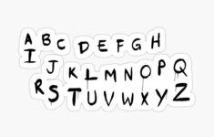 Stranger Things Abc – Lights, Letters" Art Print For Sale intended for Free Printable Stranger Things Alphabet