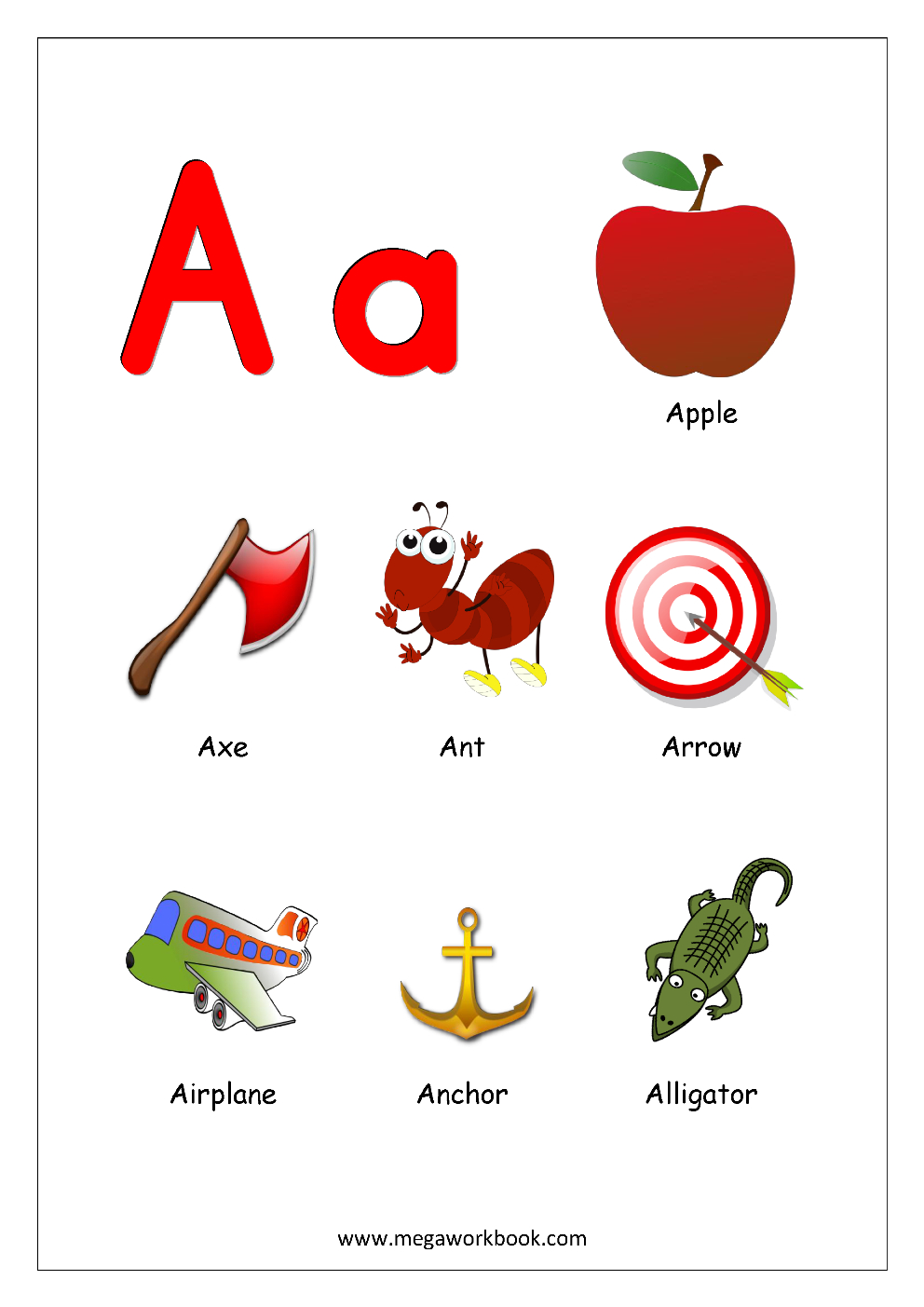 Things That Start With A, B, C And Each Letter - Alphabet With pertaining to Alphabet Pictures For Each Letter