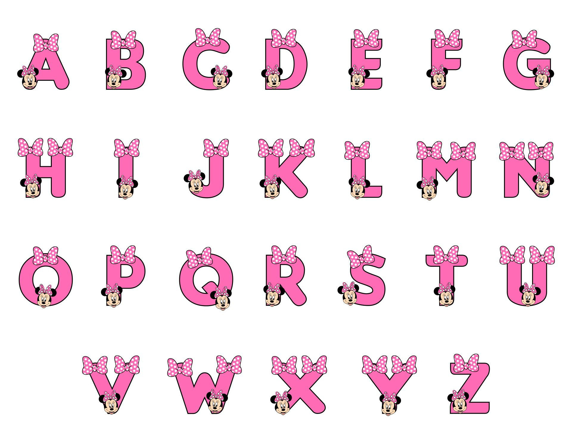 This Item Is Unavailable - Etsy with regard to Minnie Mouse Printable Alphabet Letters