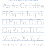 Tracing Alphabet Letters (Printable Handwriting Worksheets) – Free Pertaining To Alphabet Letters With Numbers Printable