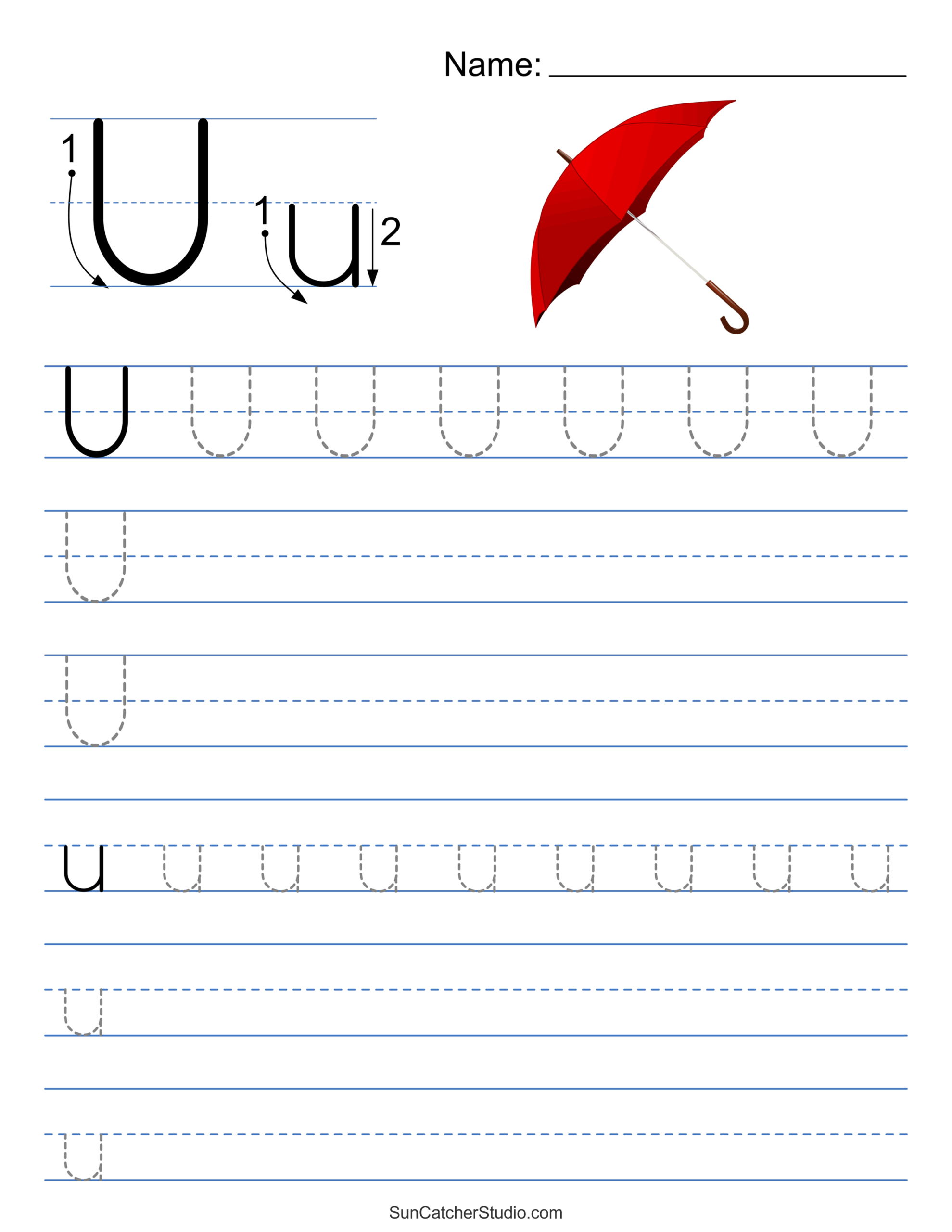 Tracing Alphabet Letters (Printable Handwriting Worksheets) – Free pertaining to Alphabet Tracking Sheet Printable