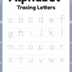 Tracing Worksheet Of Alphabet Letters For Kindergarten And Within Alphabet Solo Printable