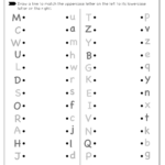 Upper Case And Lower Case Letters   Free Worksheet For Kids Pertaining To Upper Case And Lower Case Alphabet Printable