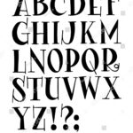 Vector Alphabet Lettering Custom Typography Designs: Stock Regarding Alphabet Lettering