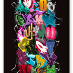 Wandbild „Graffiti Alphabet“ Von Plaque One | Posterlounge.de With Alphabet Graffiti