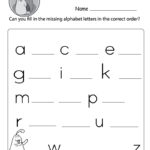 What Letters Are Missing? (Free Printable Worksheet)   Doozy Moo In Missing Alphabet Letters Printable