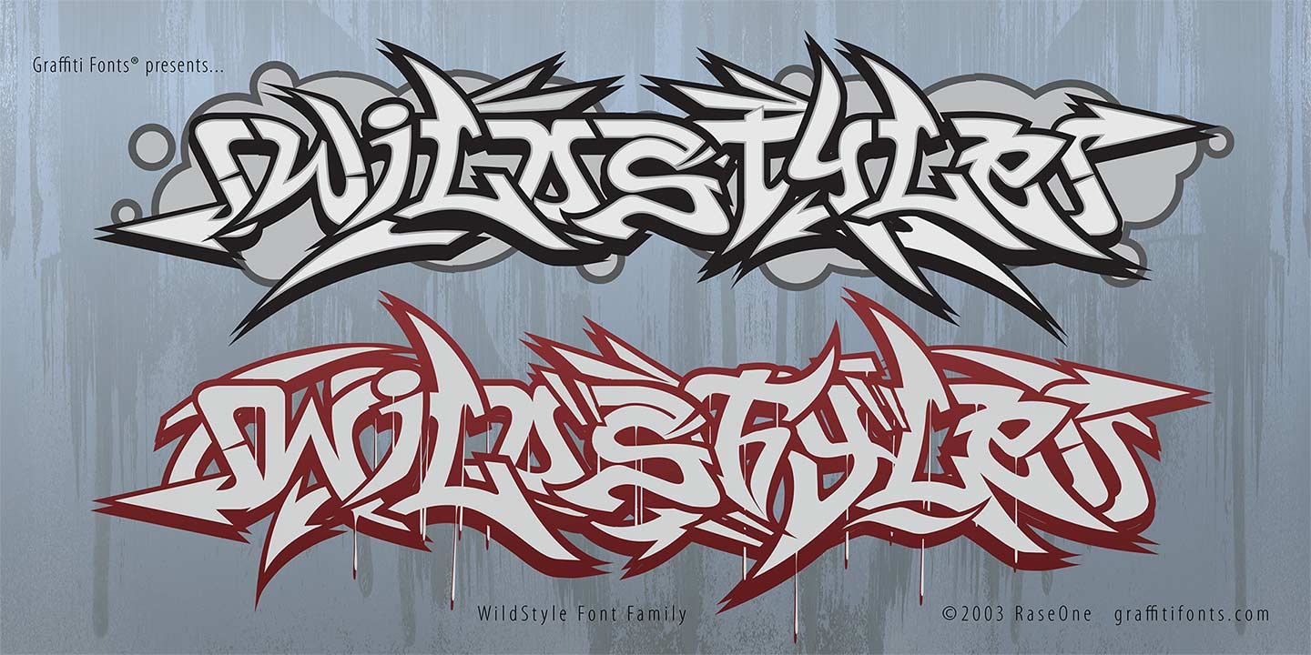 Wildstyle Font Family - Graffiti Fonts in Fonts Graffiti