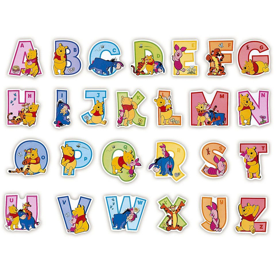Winnie The Pooh Coloring Pages Free Printable with Printable Winnie the Pooh Alphabet Letters